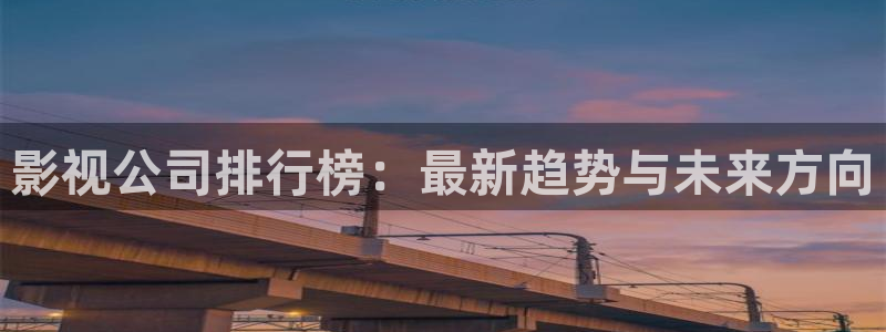 影视公司排行榜：最新趋势与未来方向